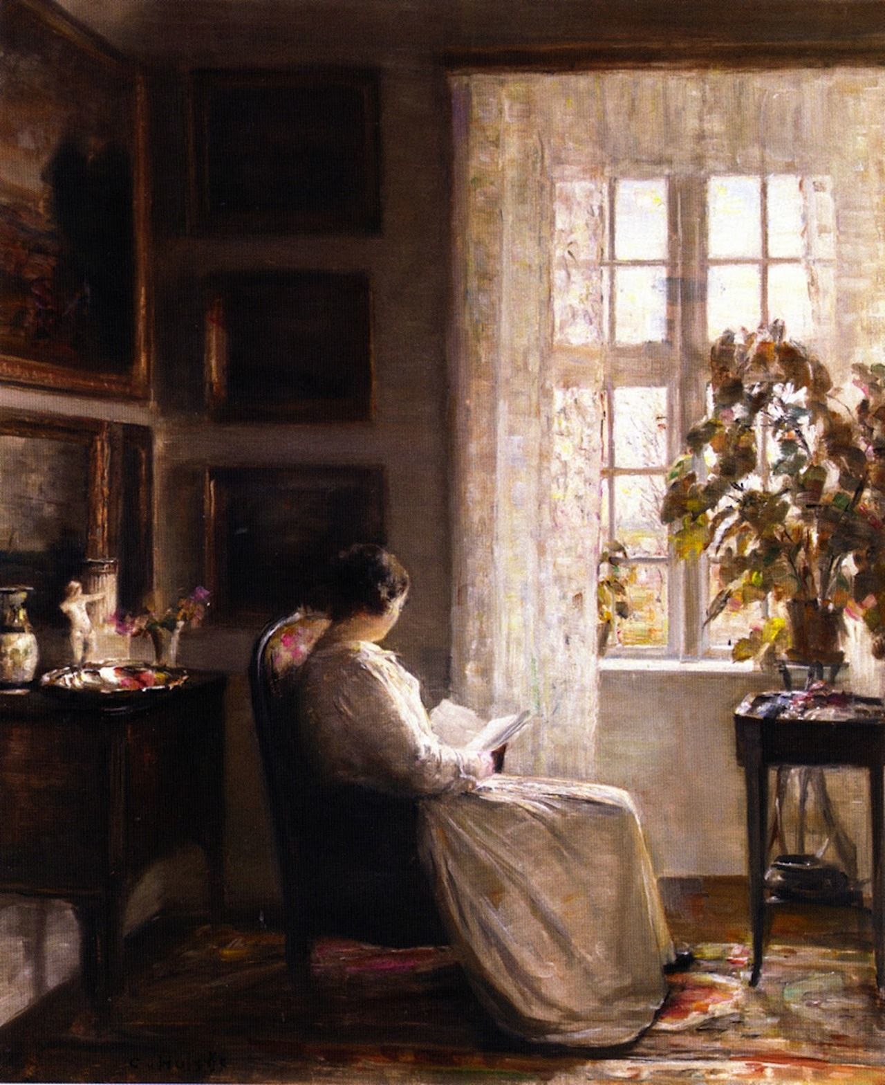 Окно пушкин. Карл Вильгельм Holsoe. Carl Vilhelm Holsoe 1863-1935. Художник Carl Vilhelm Holsoe. Carl Vilhelm Holsoe картины.